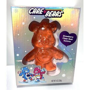 Huge Care Bear Cheer Bear Strawberry Gummy Candy 8oz Treat Collectible 8oz